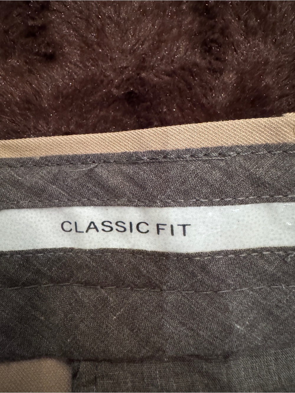 Haggar Men's Beige Dress Pants 36 x 34 - Picture 5 of 7